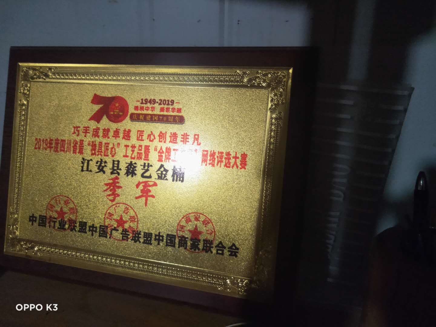 “独具匠心”工艺品评选大赛季军